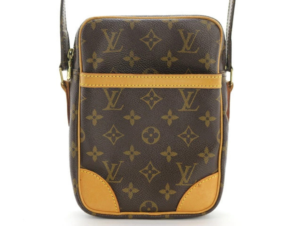 Louis Vuitton Danube Monogram Canvas Shoulder Bag Brown